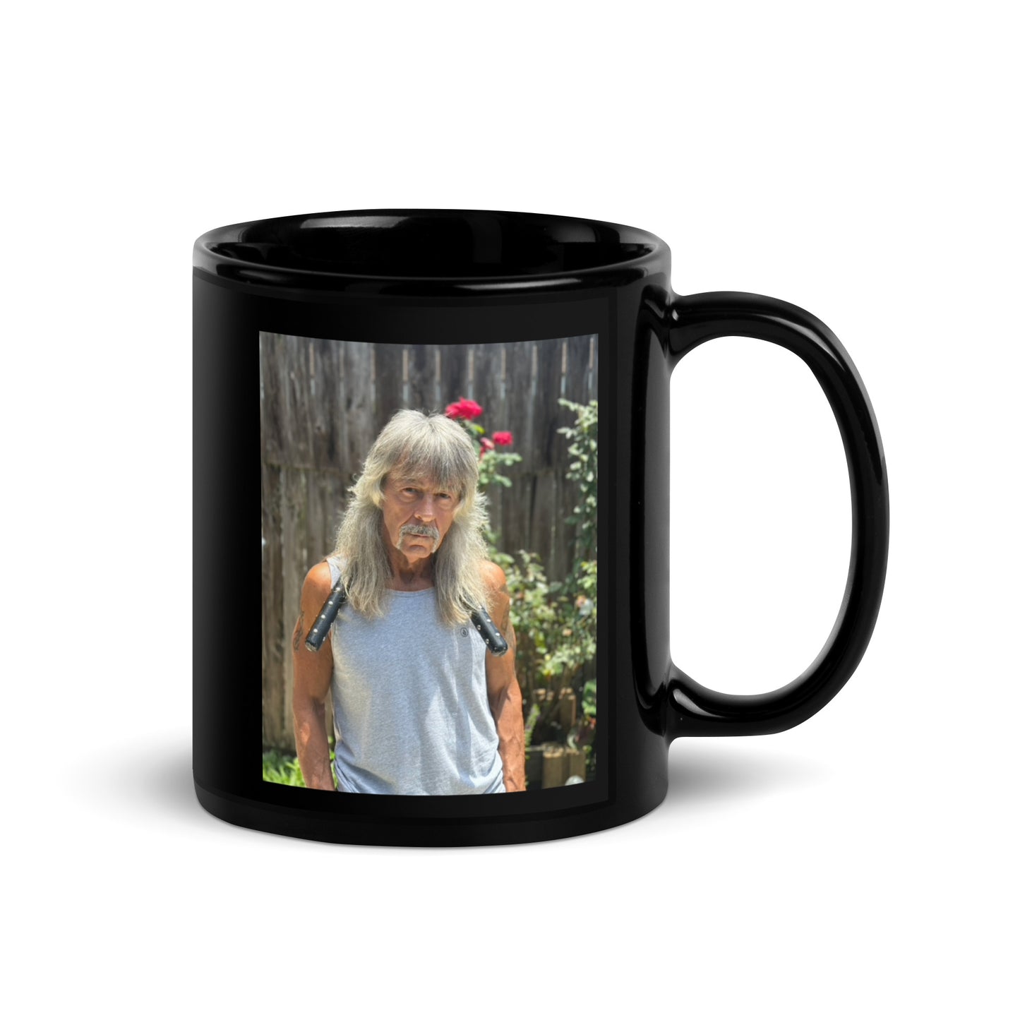 Joey Breaux Nunchuck Black Glossy Mug